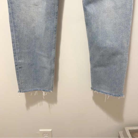 Re/Done 70s Stove Pipe Jeans Size 24 High Rise Mid 90s Color Button Fly Raw Hem - Picture 7 of 16